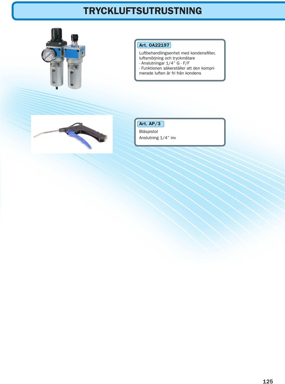 och tryckmätare - Anslutningar 1/4 G - F/F - Funktionen