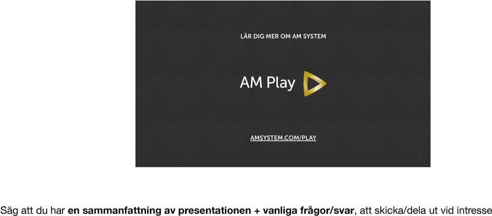 sammanfattning av presentationen +