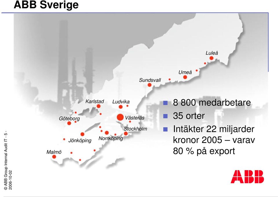 Stockholm Jönköping Norrköping Malmö 8 800 medarbetare