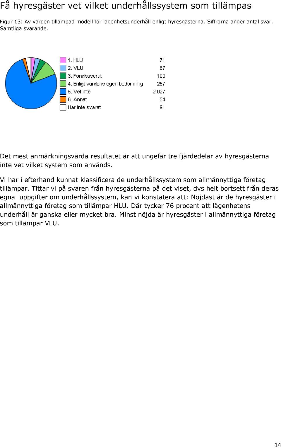 Vi har i efterhand kunnat klassificera de underhållssystem som allmännyttiga företag tillämpar.