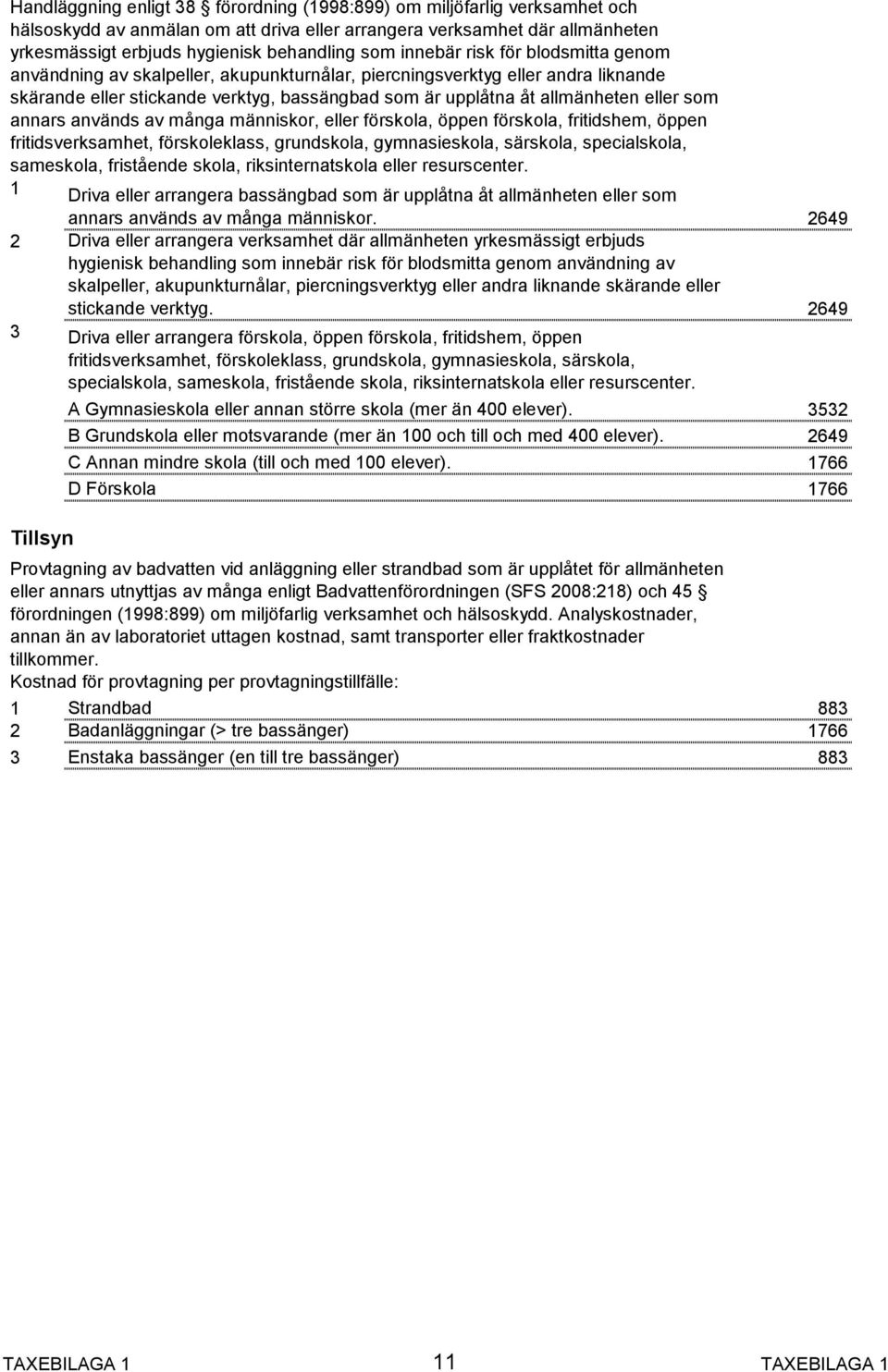 som annars används av många människor, eller förskola, öppen förskola, fritidshem, öppen fritidsverksamhet, förskoleklass, grundskola, gymnasieskola, särskola, specialskola, sameskola, fristående