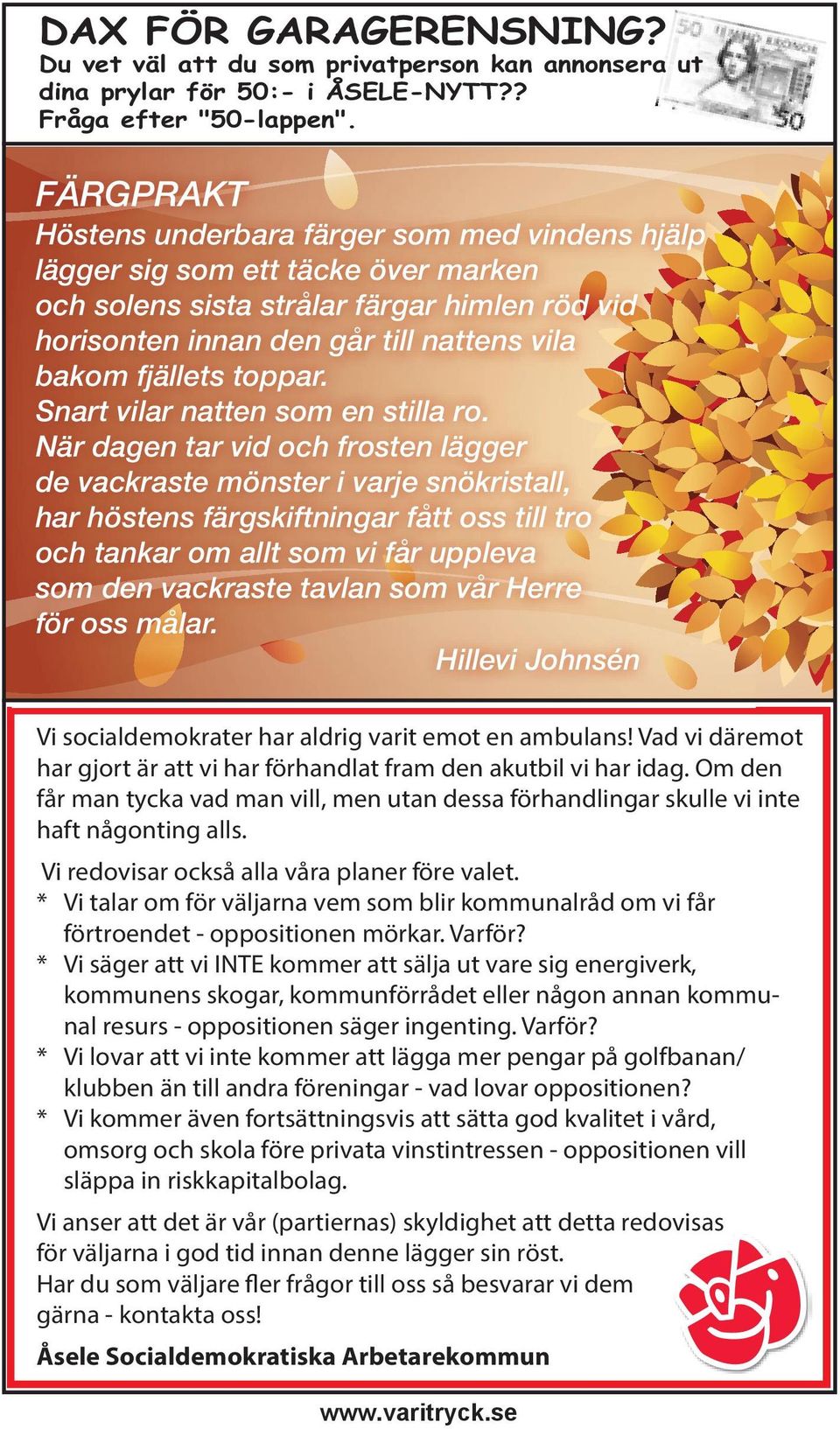 toppar. Snart vilar natten som en stilla ro.