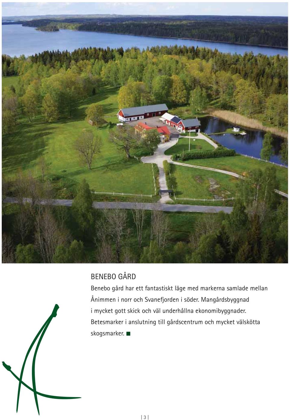 Mangårdsbyggnad i mycket gott skick och väl underhållna
