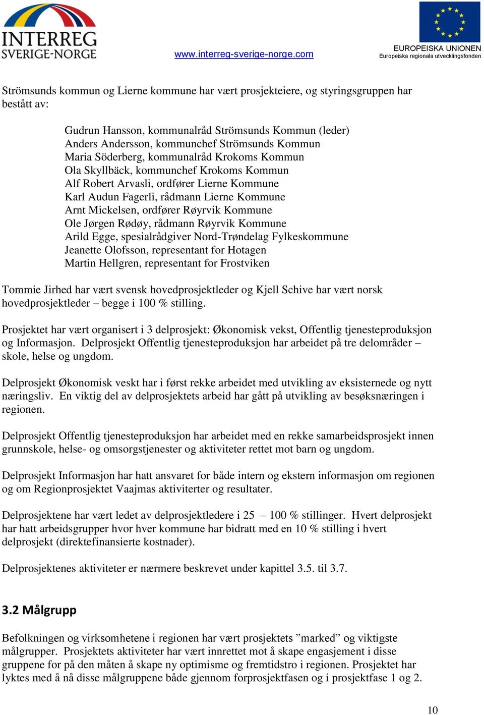 Røyrvik Kommune Ole Jørgen Rødøy, rådmann Røyrvik Kommune Arild Egge, spesialrådgiver Nord-Trøndelag Fylkeskommune Jeanette Olofsson, representant for Hotagen Martin Hellgren, representant for