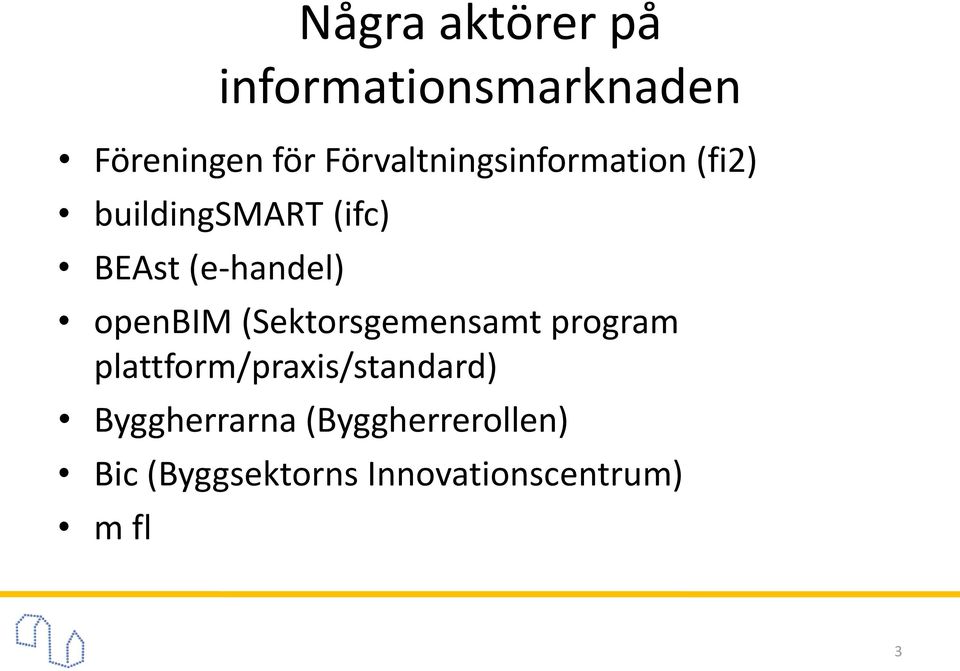 (e-handel) openbim (Sektorsgemensamt program