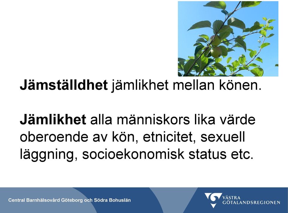 oberoende av kön, etnicitet, sexuell