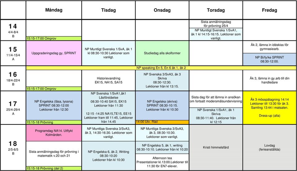 NP i/fy/ke SPRINT 08:30-12:00.