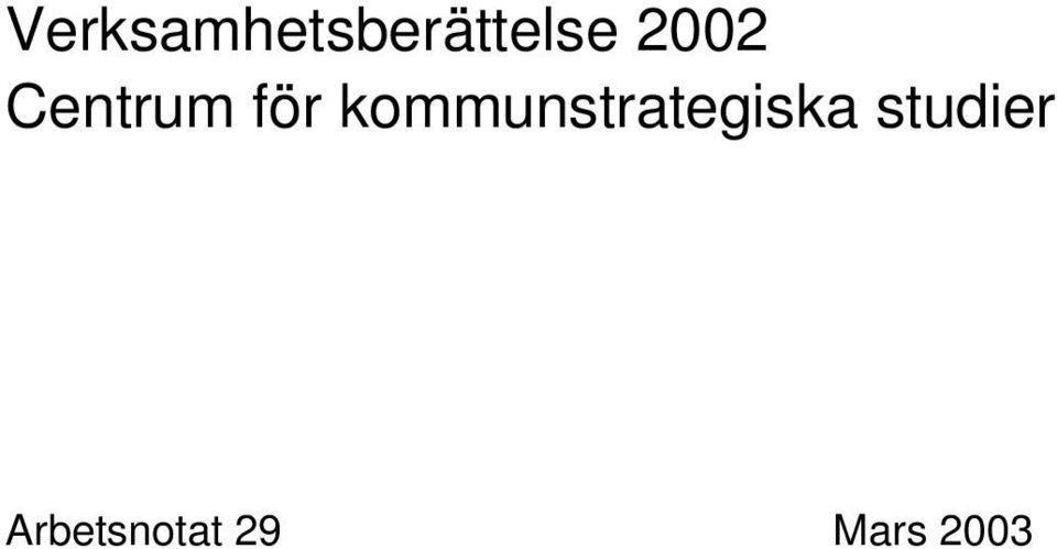 kommunstrategiska
