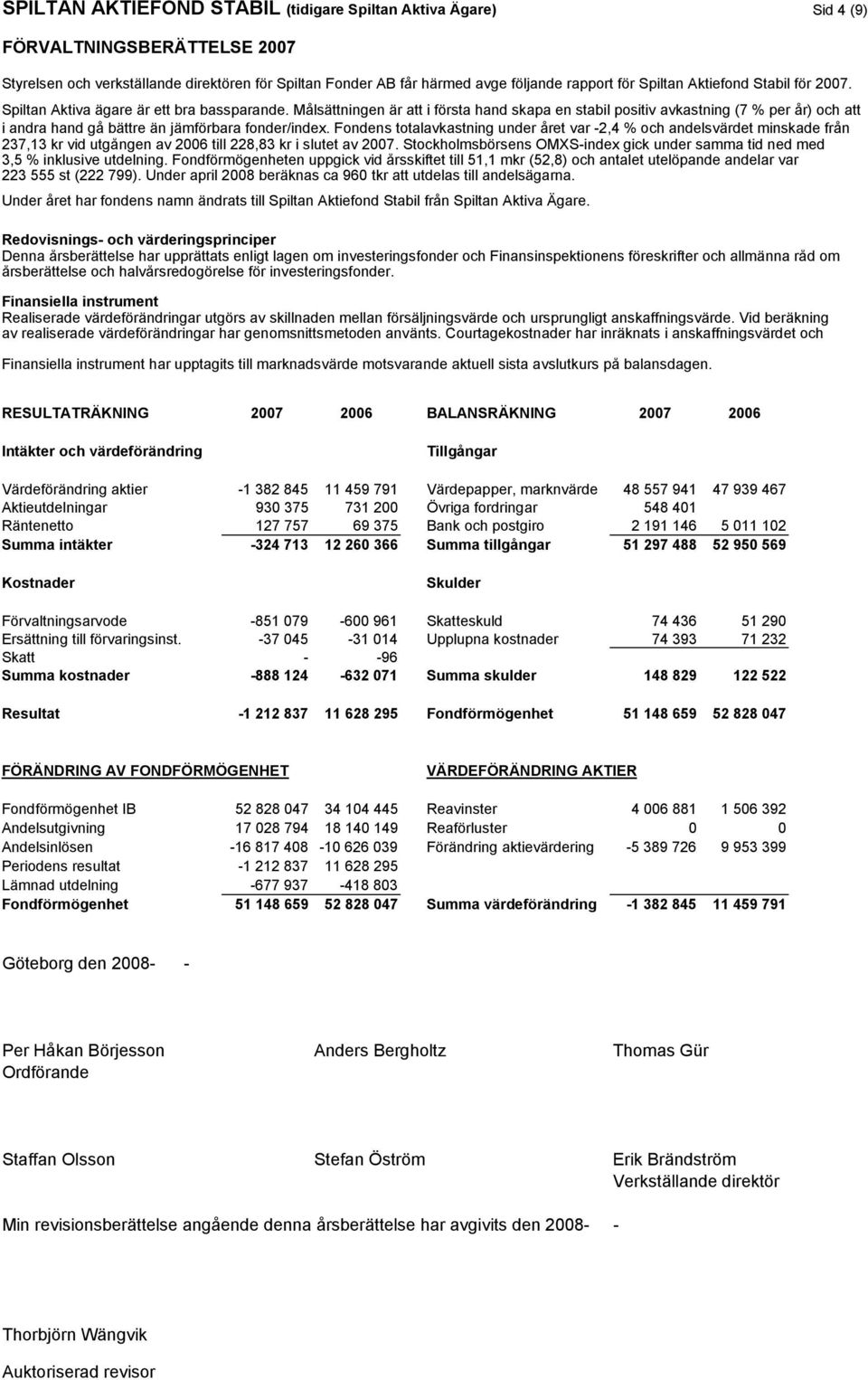 Målsättningen är att i första hand skapa en stabil positiv avkastning (7 % per år) och att i andra hand gå bättre än jämförbara fonder/index.