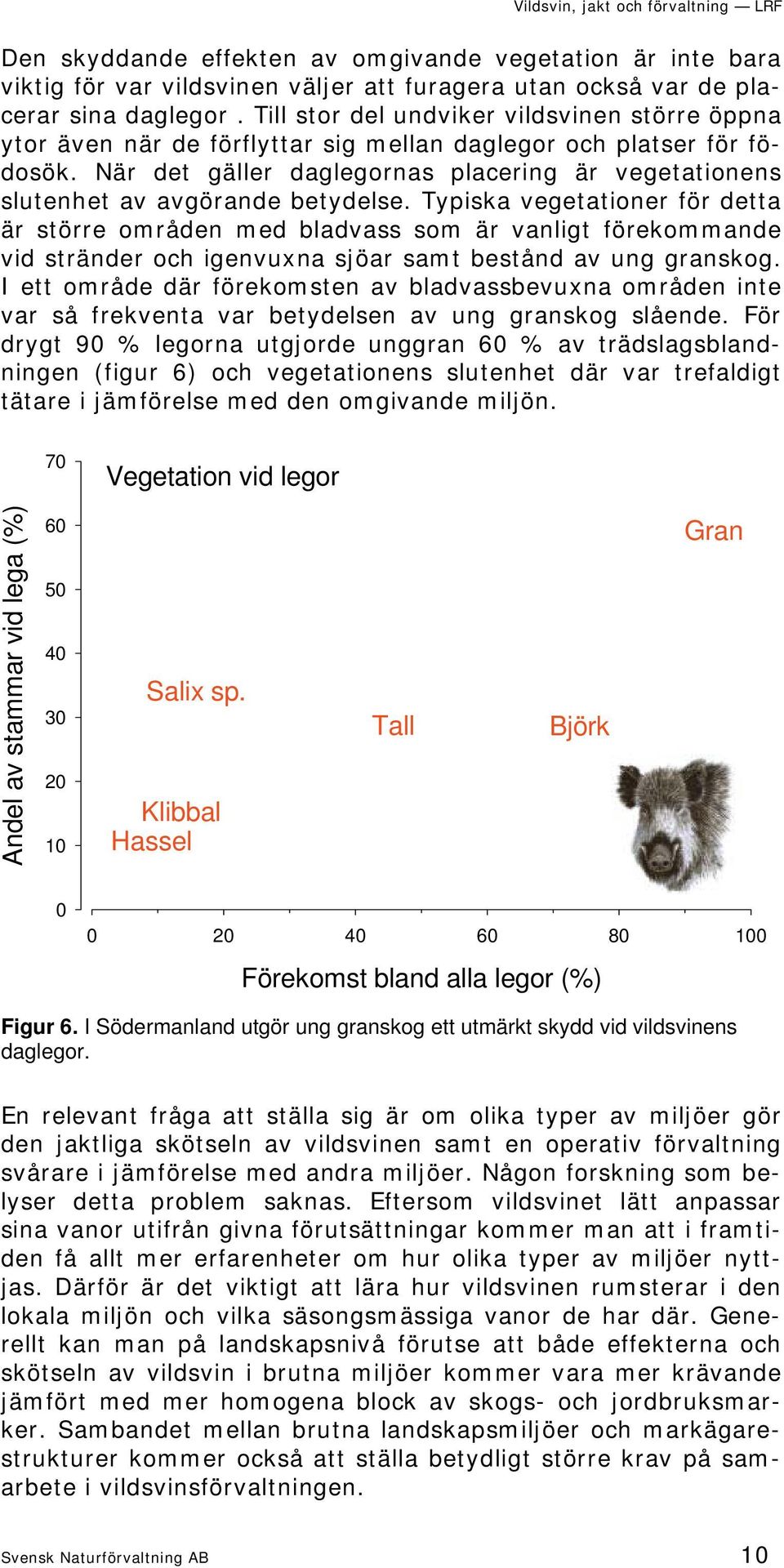 När det gäller daglegornas placering är vegetationens slutenhet av avgörande betydelse.