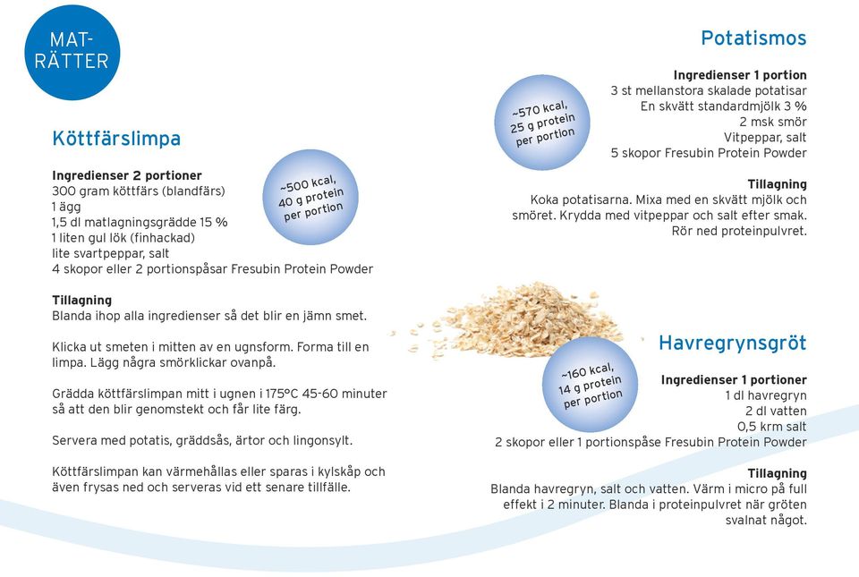 Grädda köttfärslimpan mitt i ugnen i 175 C 45-60 minuter så att den blir genomstekt och får lite färg. Servera med potatis, gräddsås, ärtor och lingonsylt.