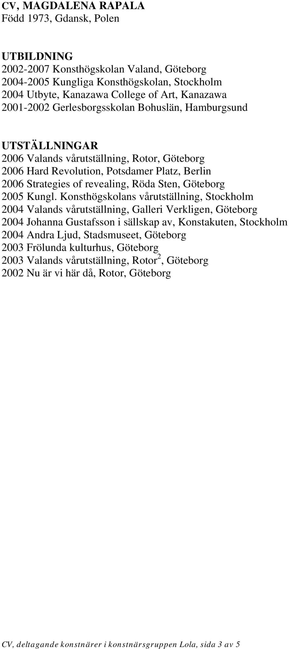 Göteborg 2005 Kungl.