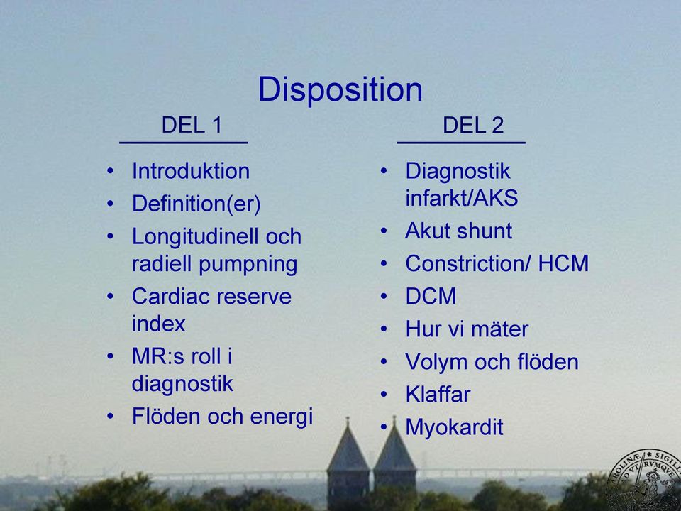 roll i diagnostik Flöden och energi Diagnostik infarkt/aks Akut