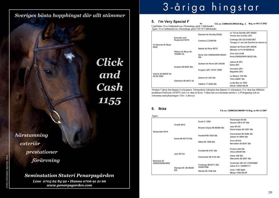 Mormors mor Ambiente är ett Statspremiesto. 5. I'm Very Special F Utl. nr. 528003201309428 Reg.