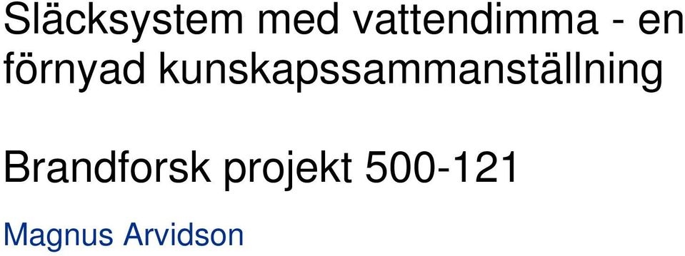 kunskapssammanställning