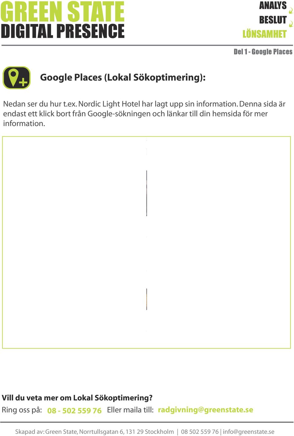 Denna sida är endast ett klick bort från Google-sökningen och länkar