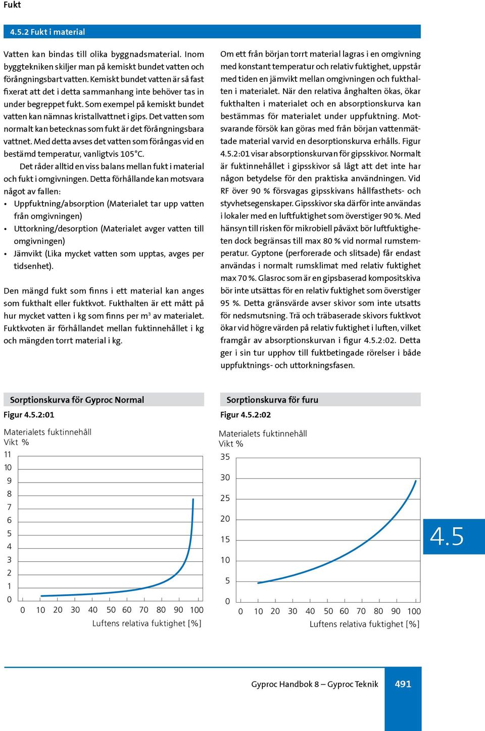 Det vatten som normalt kan betecknas som fukt är det förångningsbara vattnet. Med detta avses det vatten som förångas vid en bestämd temperatur, vanligtvis 105 C.