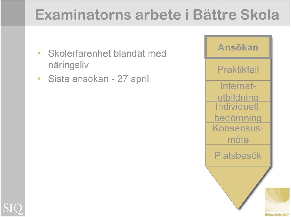 ansökan - 27 april Ansökan Ledningens