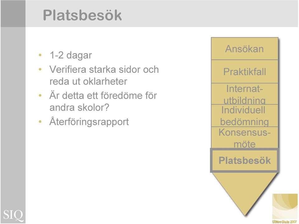 Återföringsrapport Ansökan Ledningens Praktikfall