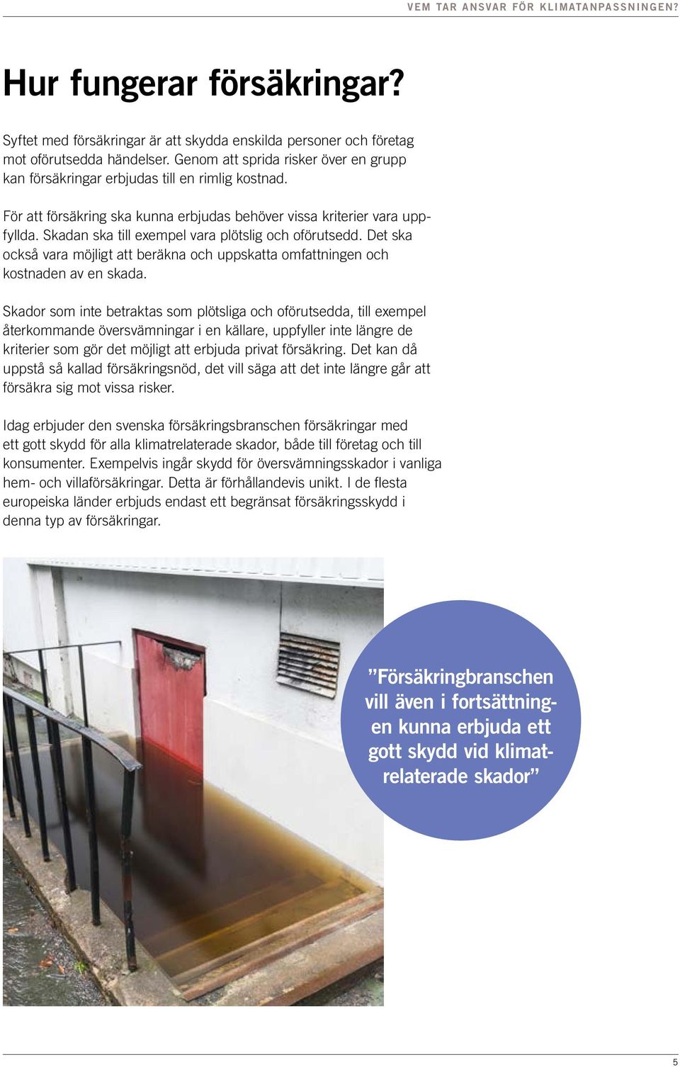 Skadan ska till exempel vara plötslig och oförutsedd. Det ska också vara möjligt att beräkna och uppskatta omfattningen och kostnaden av en skada.