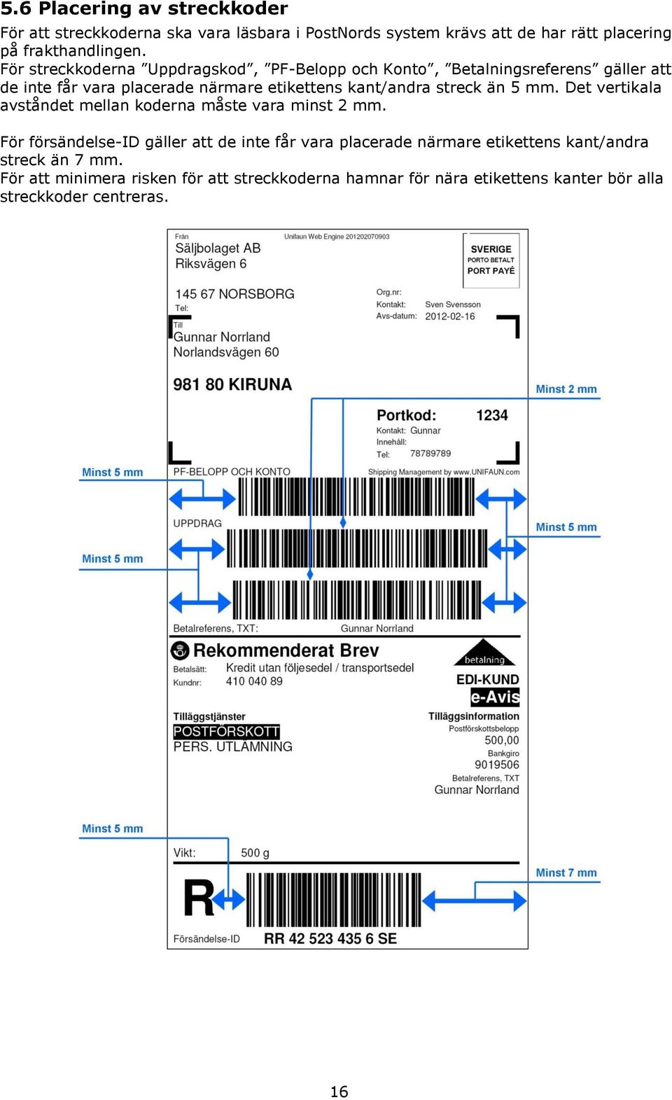 Teknisk specifikation för Brev med EDI. Avseende REK, EMS, Värde, Express  och Brevpostförskott - PDF Free Download