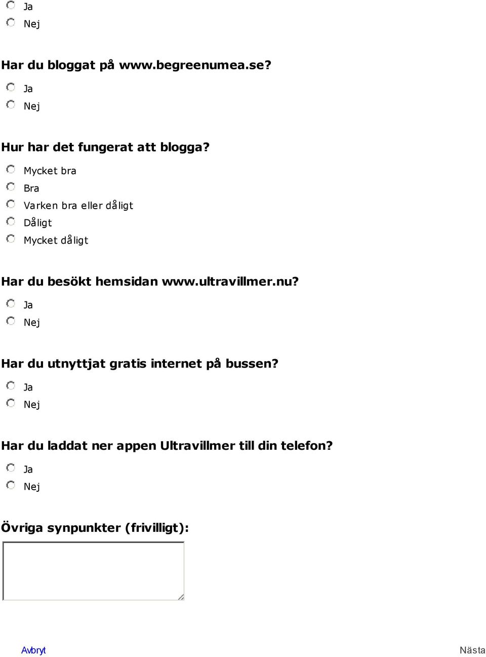 ultravillmer.nu? Har du utnyttjat gratis internet på bussen?