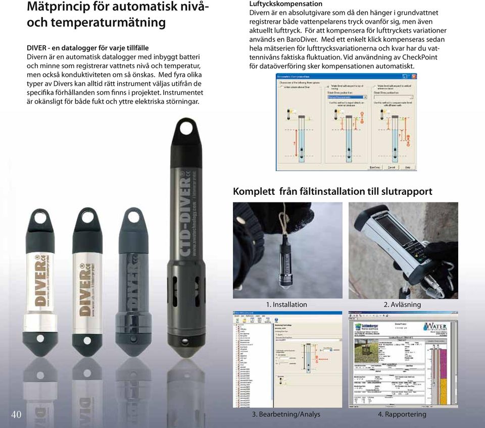 Instrumentet är okänsligt för både fukt och yttre elektriska störningar.