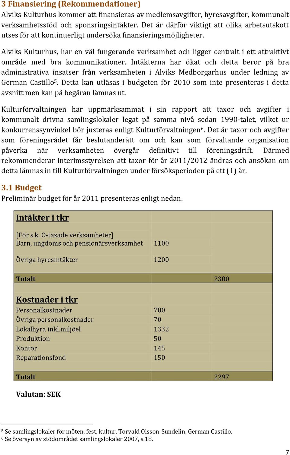 Alviks Kulturhus, har en väl fungerande verksamhet och ligger centralt i ett attraktivt område med bra kommunikationer.