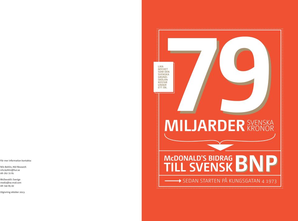 Research nils.bohlin@hui.se 08-762 72 81 McDonald s Sverige media@se.mcd.