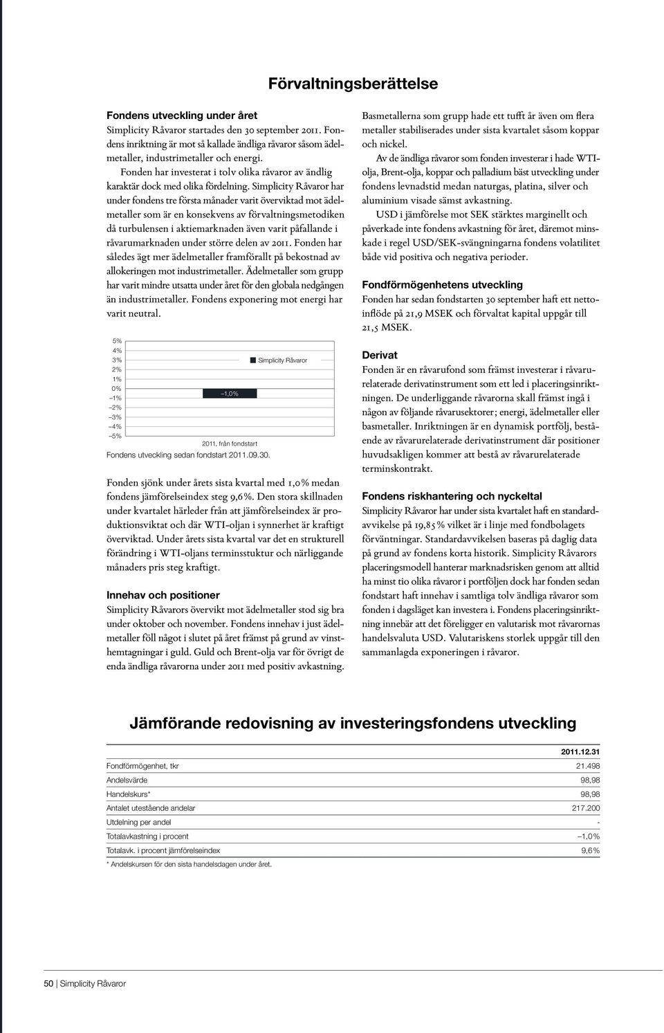 Simplicity Råvaror har under fondens tre första månader varit överviktad mot ädelmetaller som är en konsekvens av förvaltningsmetodiken då turbulensen i aktiemarknaden även varit påfallande i