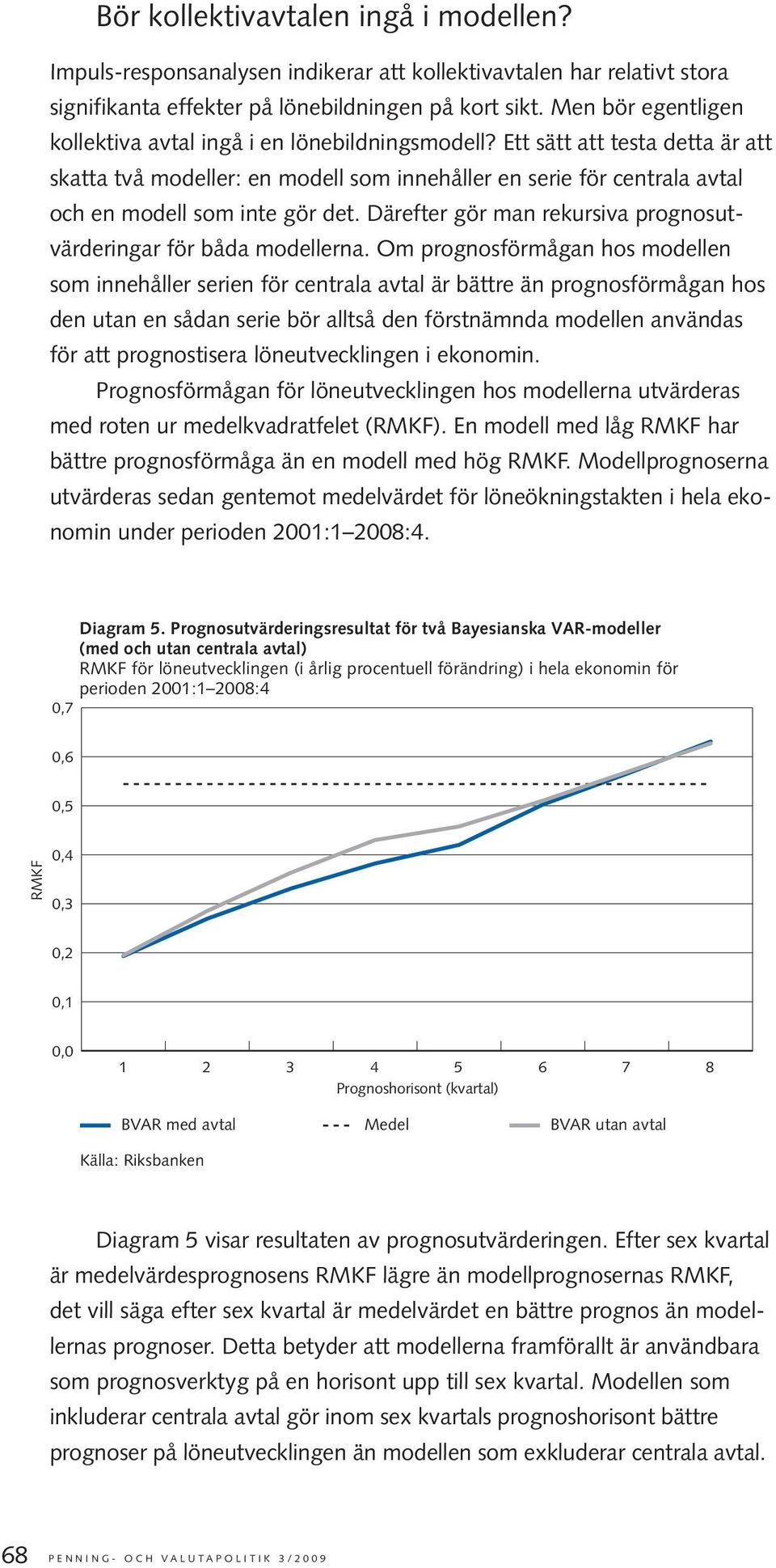 Ett sätt att testa detta är att skatta två modeller: en modell som innehåller en serie för centrala avtal och en modell som inte gör det.