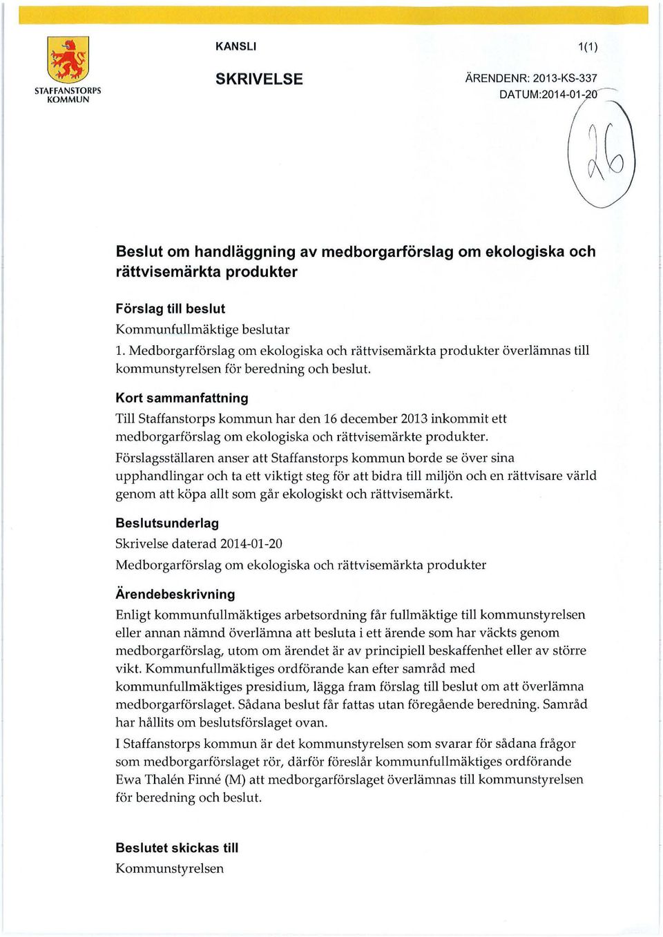 Svar till Cecilia Cavallin på interpellation avseende OVK besiktning av  skolbyggnader i statfanstorps kommun - PDF Gratis nedladdning