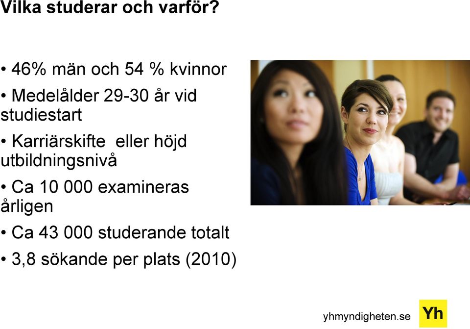 studiestart Karriärskifte eller höjd utbildningsnivå