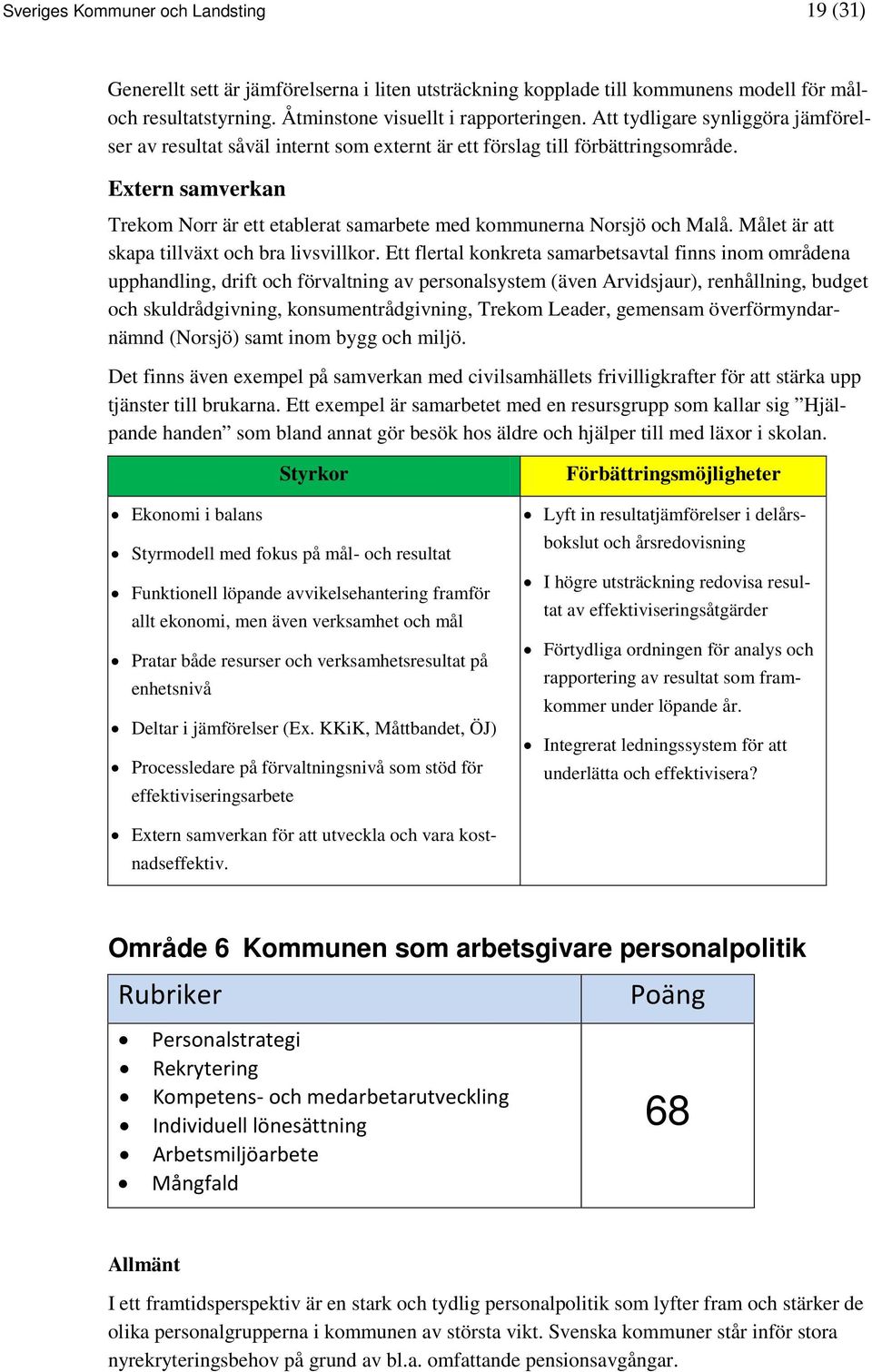 Extern samverkan Trekom Norr är ett etablerat samarbete med kommunerna Norsjö och Malå. Målet är att skapa tillväxt och bra livsvillkor.