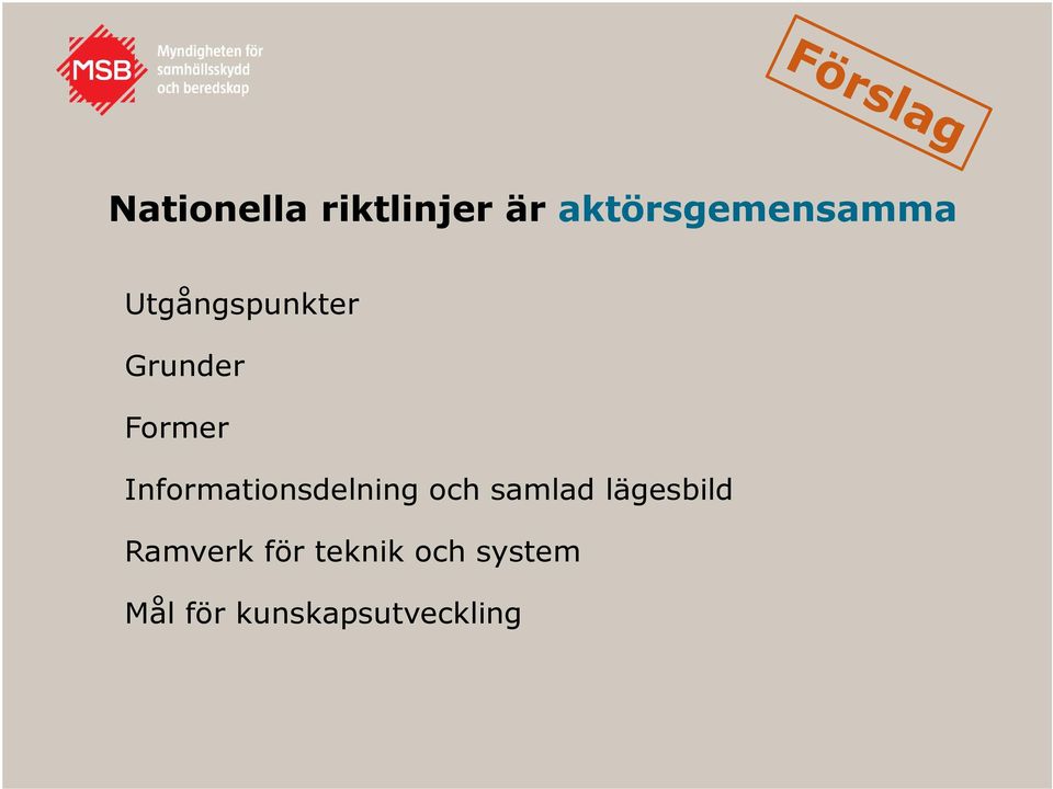 Informationsdelning och samlad lägesbild