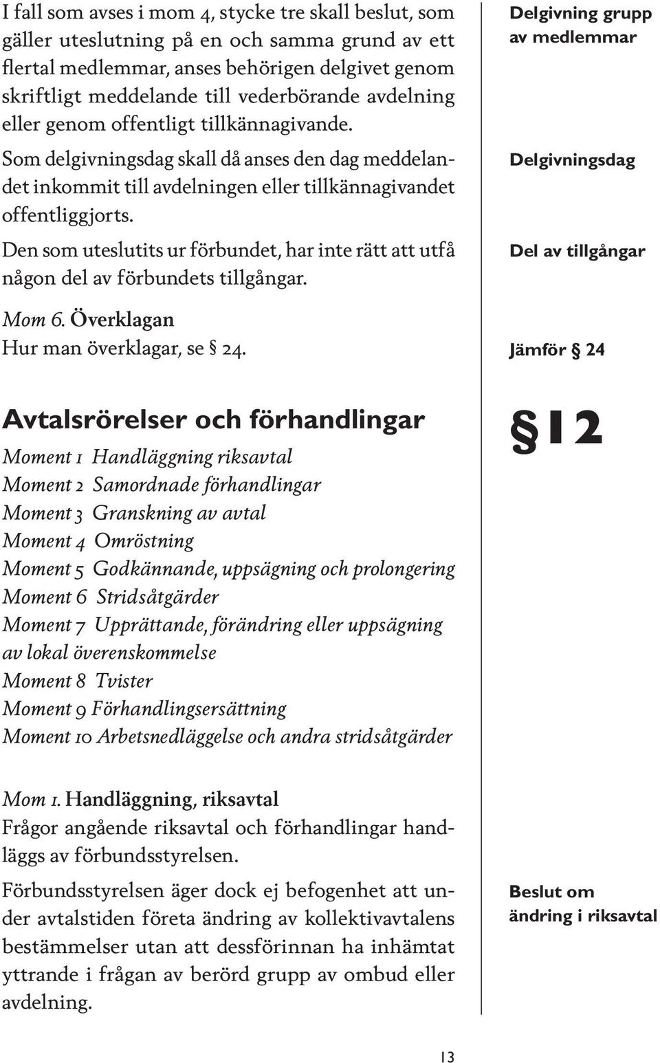 Den som uteslutits ur förbundet, har inte rätt att utfå någon del av förbundets tillgångar. Mom 6. Överklagan Hur man överklagar, se 24.