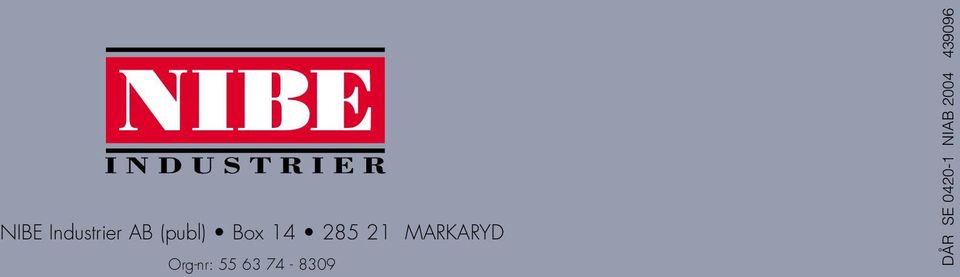 MARKARYD Org-nr: 55 63