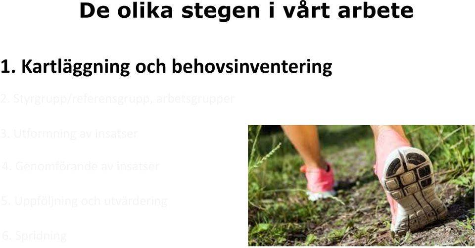 Styrgrupp/referensgrupp, arbetsgrupper 3.
