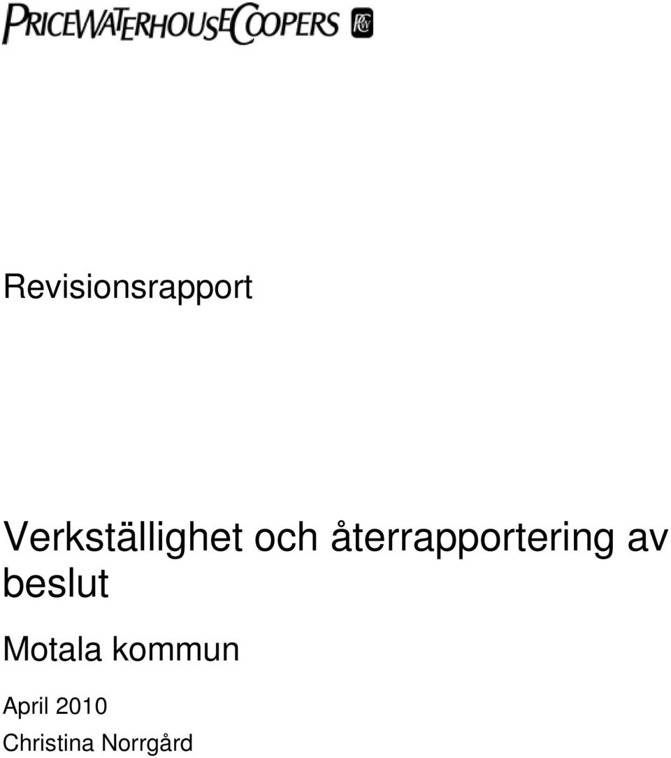 återrapportering av beslut