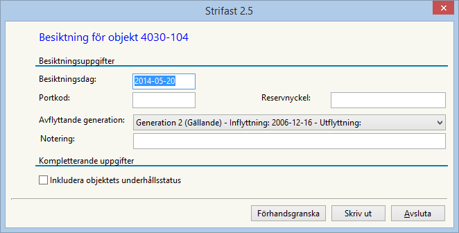 8 Strifast 2.5 [Utgåva 1, 2014-08-25] Serviceorder Ny serviceorder som inte är beroende av Microsoft Word. Sms-funktionen har tagits bort. Informationen i e- postserviceordern har utökats.