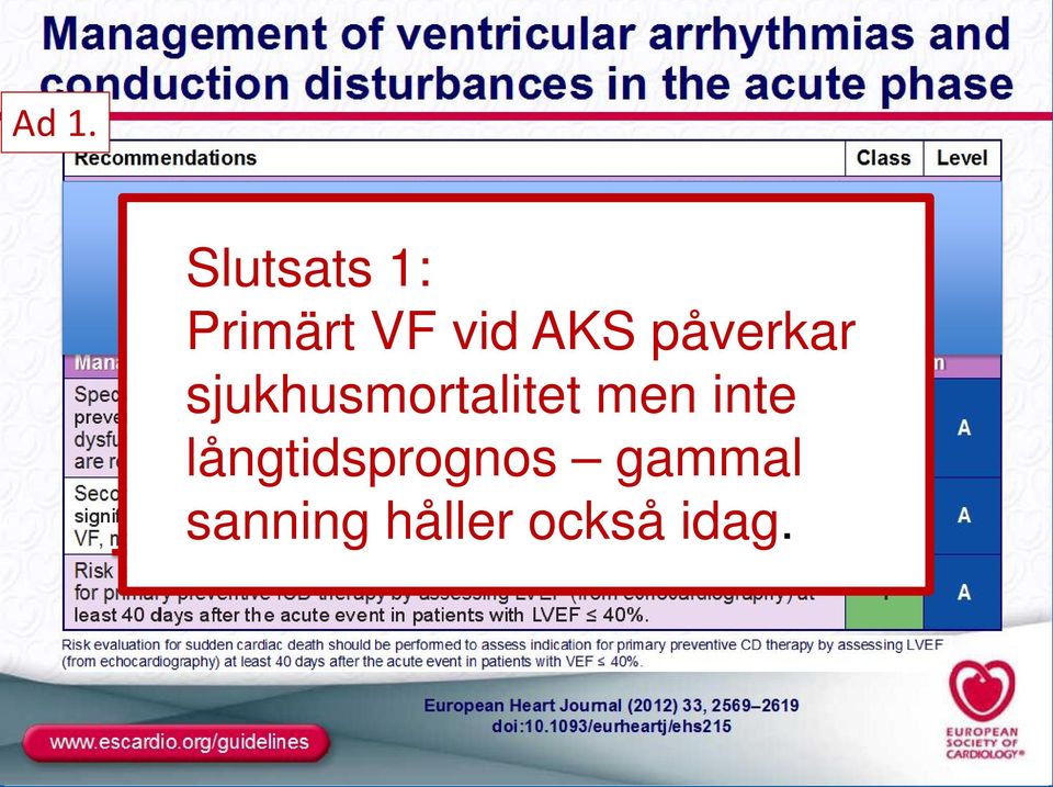 sjukhusmortalitet men inte