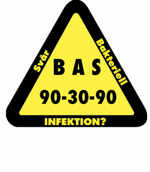 47. METTS-Pre - Infektion - Feber - Lokal infektion - Petekier och infektionstecken enligt orange ruta Misstänk allvarlig sepsis om infektionstecken samt något av V-BAS: (B)lodtryck <90 mmhg