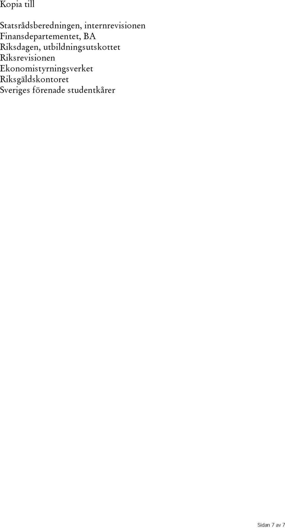 utbildningsutskottet Riksrevisionen
