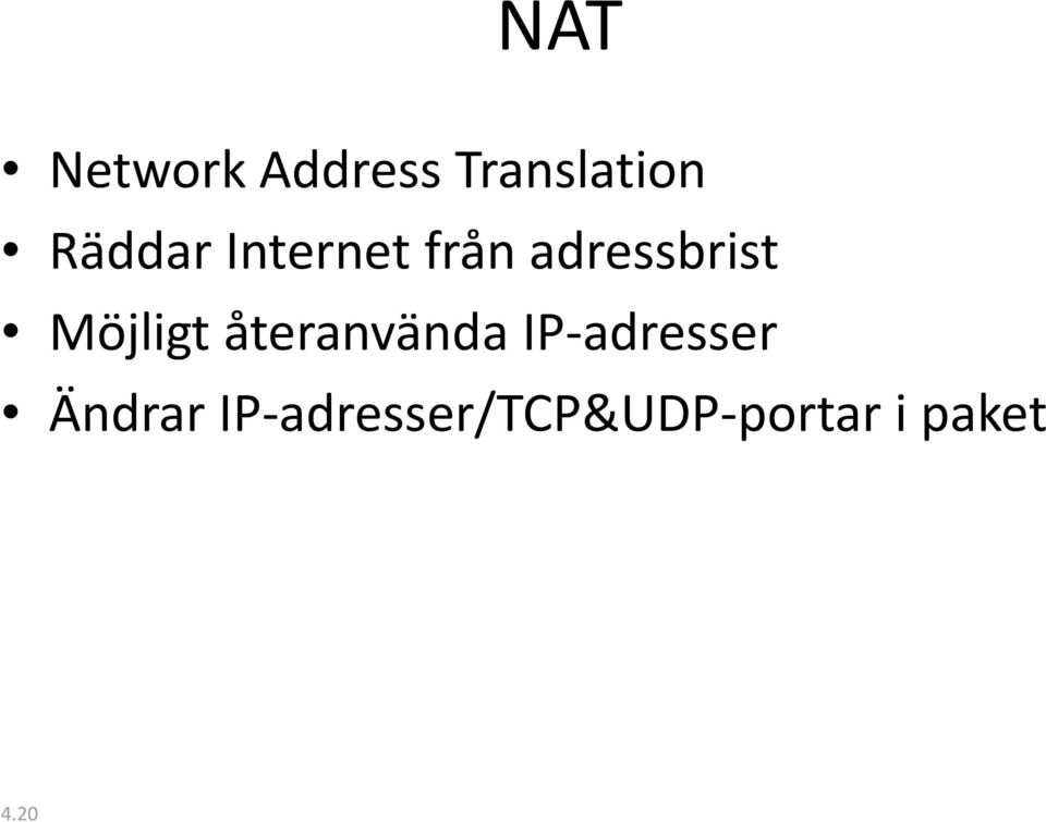 Möjligt återanvända IP adresser