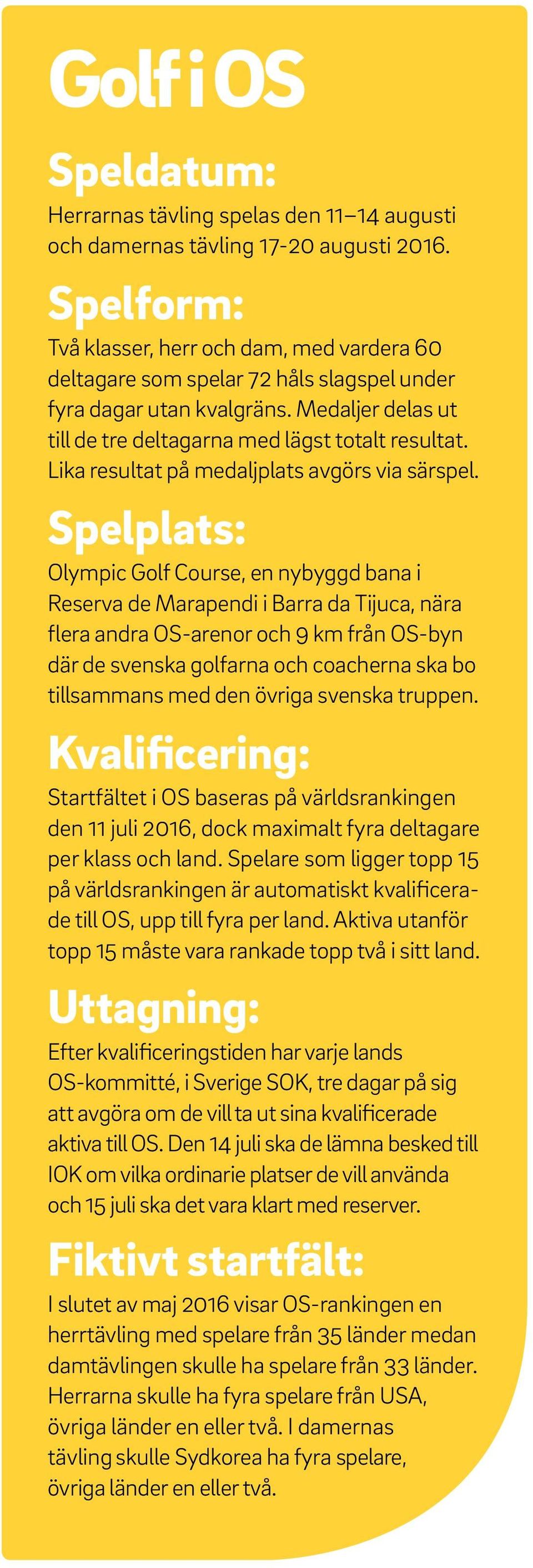 Lika resultat på medaljplats avgörs via särspel.