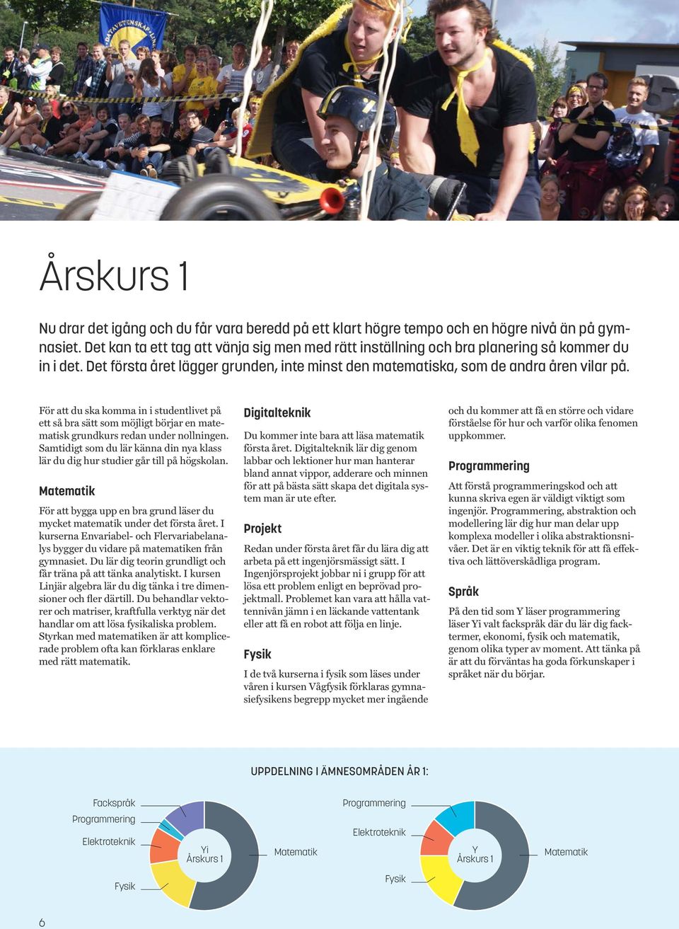 För att du ska komma in i studentlivet på ett så bra sätt som möjligt börjar en matematisk grundkurs redan under nollningen.