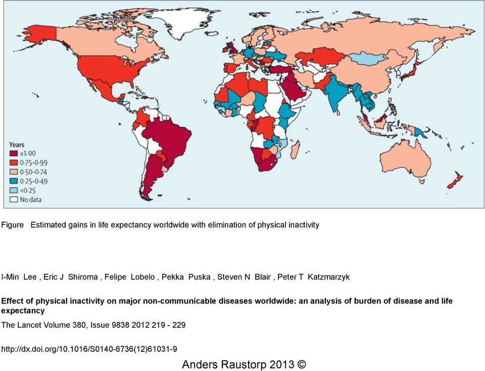 physical inactivity on major non-communicable diseases worldwide: an analysis of burden of disease