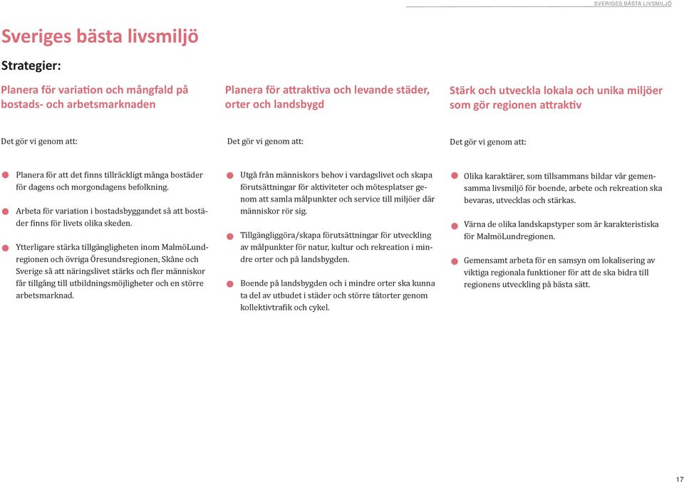 morgondagens befolkning. Arbeta för variation i bostadsbyggandet så att bostäder finns för livets olika skeden.
