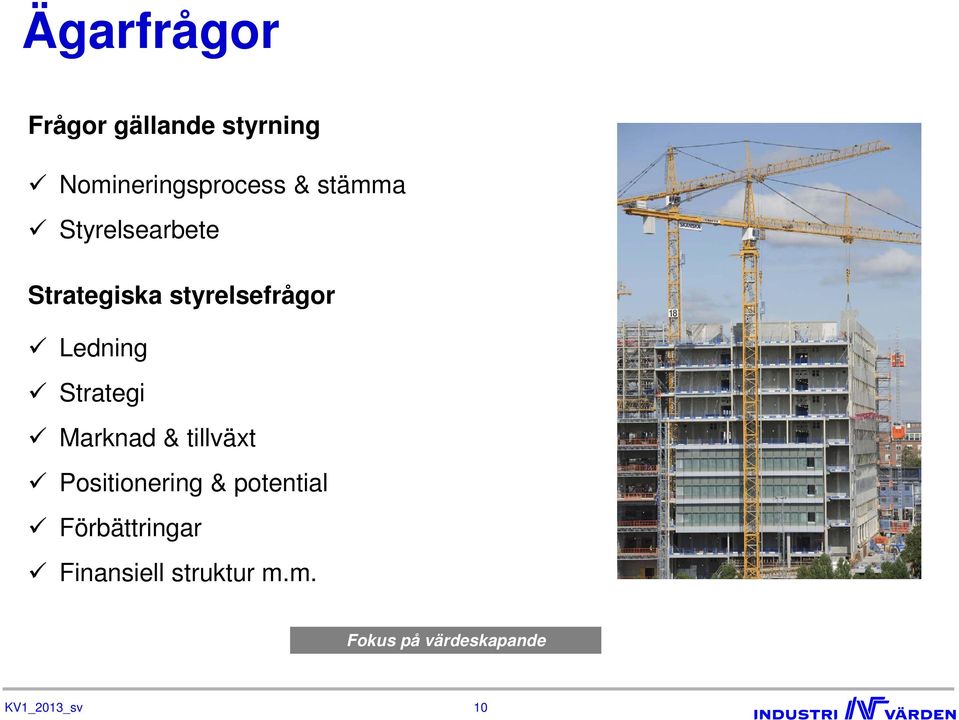 Strategi Marknad & tillväxt Positionering & potential