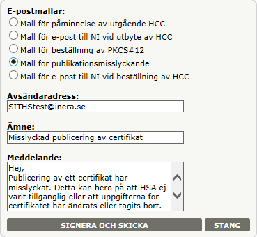 Steg 2 Skaffa publik certifikatsinformation För att få tag i den publika certifikatsinformationen kan man göra på flera sätt, några av dessa beskrivs nedan. Observera!